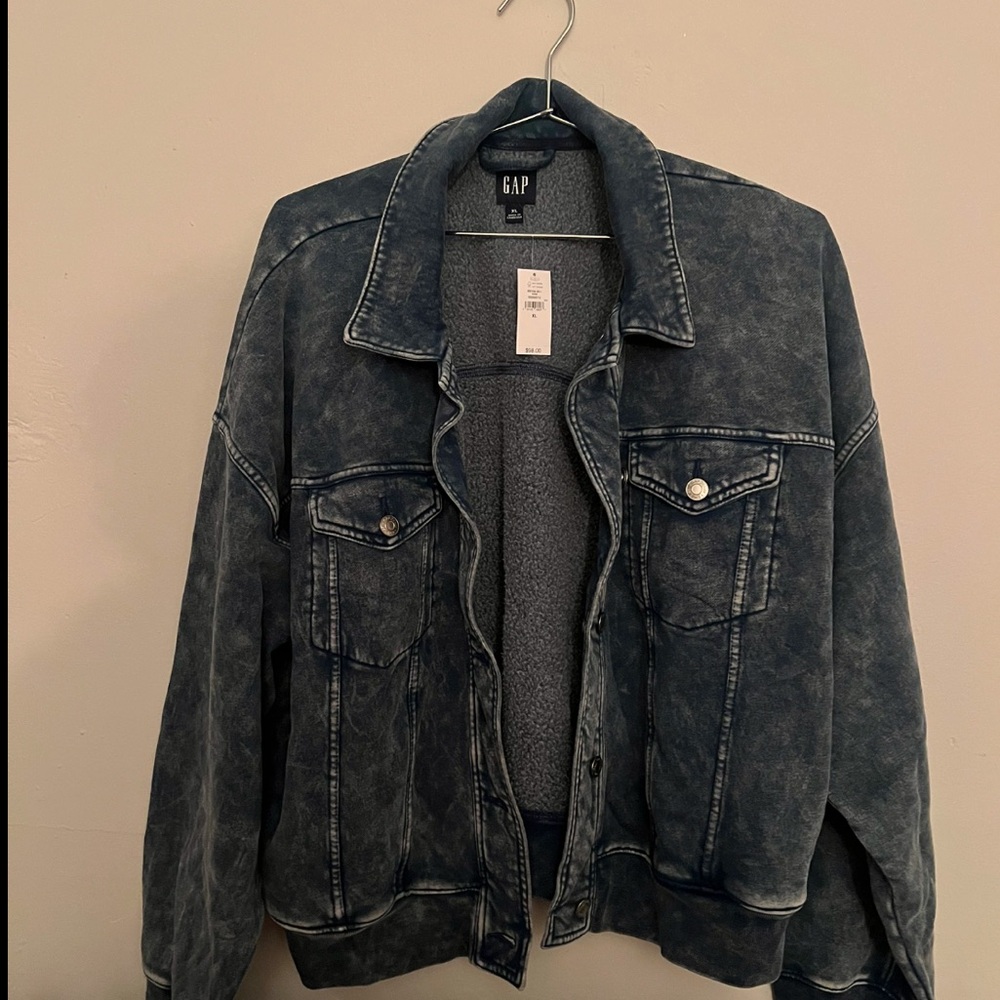 GAP VintageSoft Relaxed Icon Sweatshirt Jacket